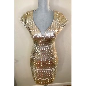 GOLD COCKTAIL DRESS🤩